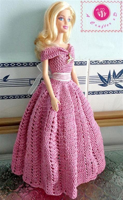 barbie doll crochet patterns|free crochet barbie gown patterns.